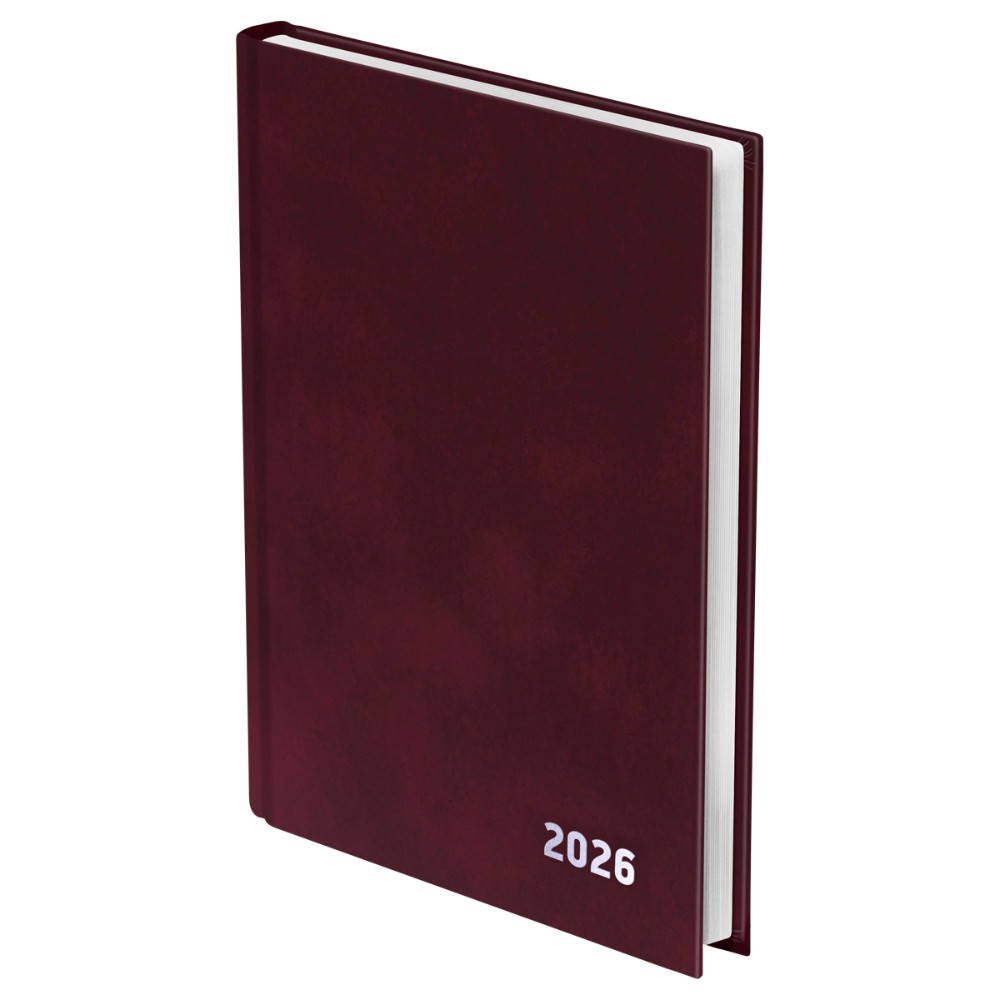 Ежедневник датированный А5 "Бумвинил BG" 2026, бордовый