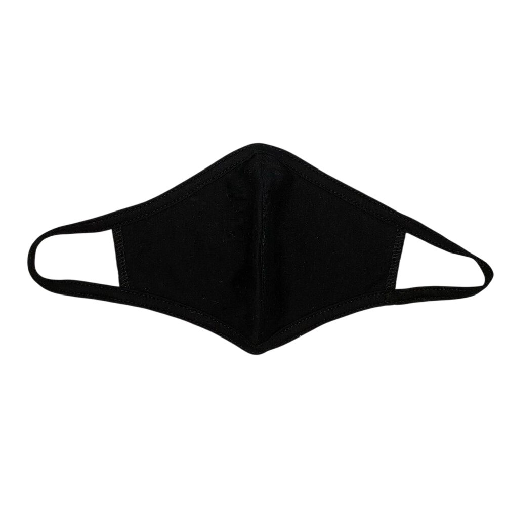 Маска защитная многоразовая двухслойная с бейкой, черный