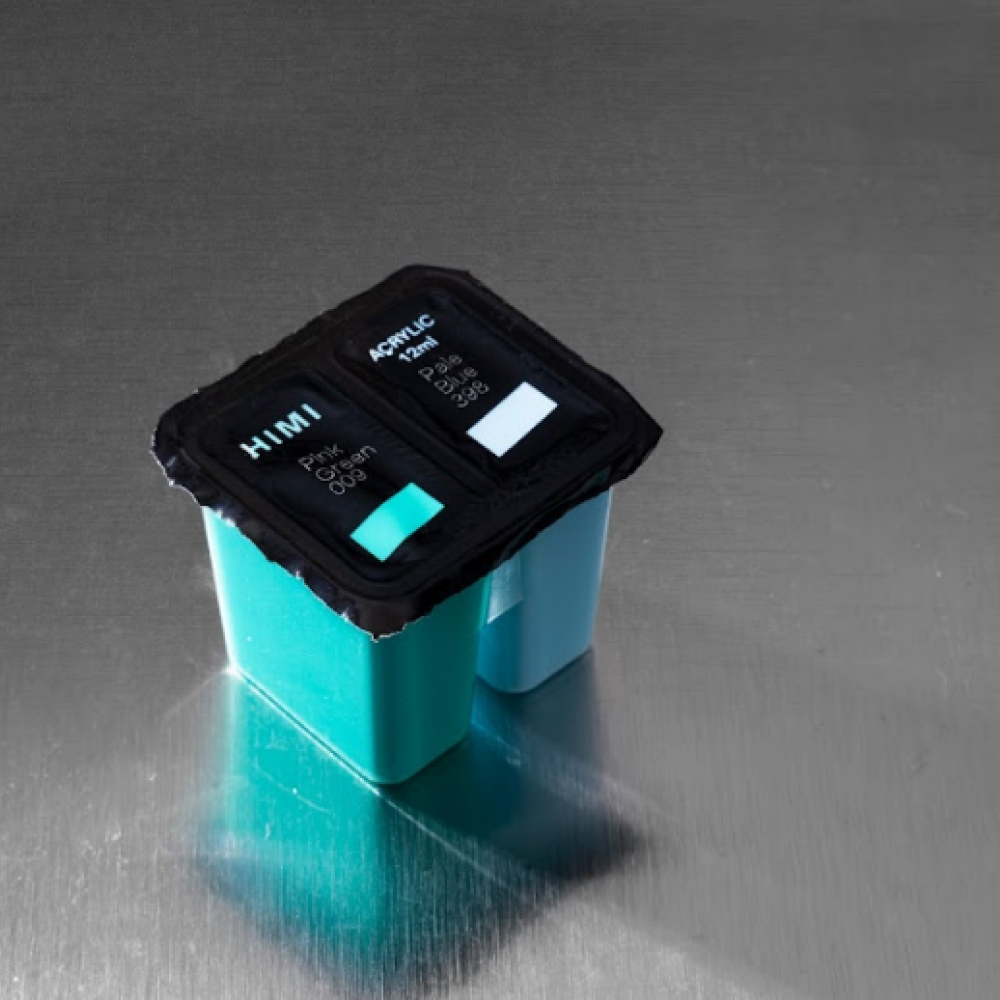 Краски акриловые"Himi Jelly Cup", набор 48 цветов, 12 мл, кювета, пластиковый футляр - 9