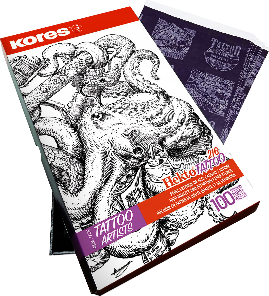 Бумага копировальная для татуировок "Kores Tattoo", A4, 100 листов