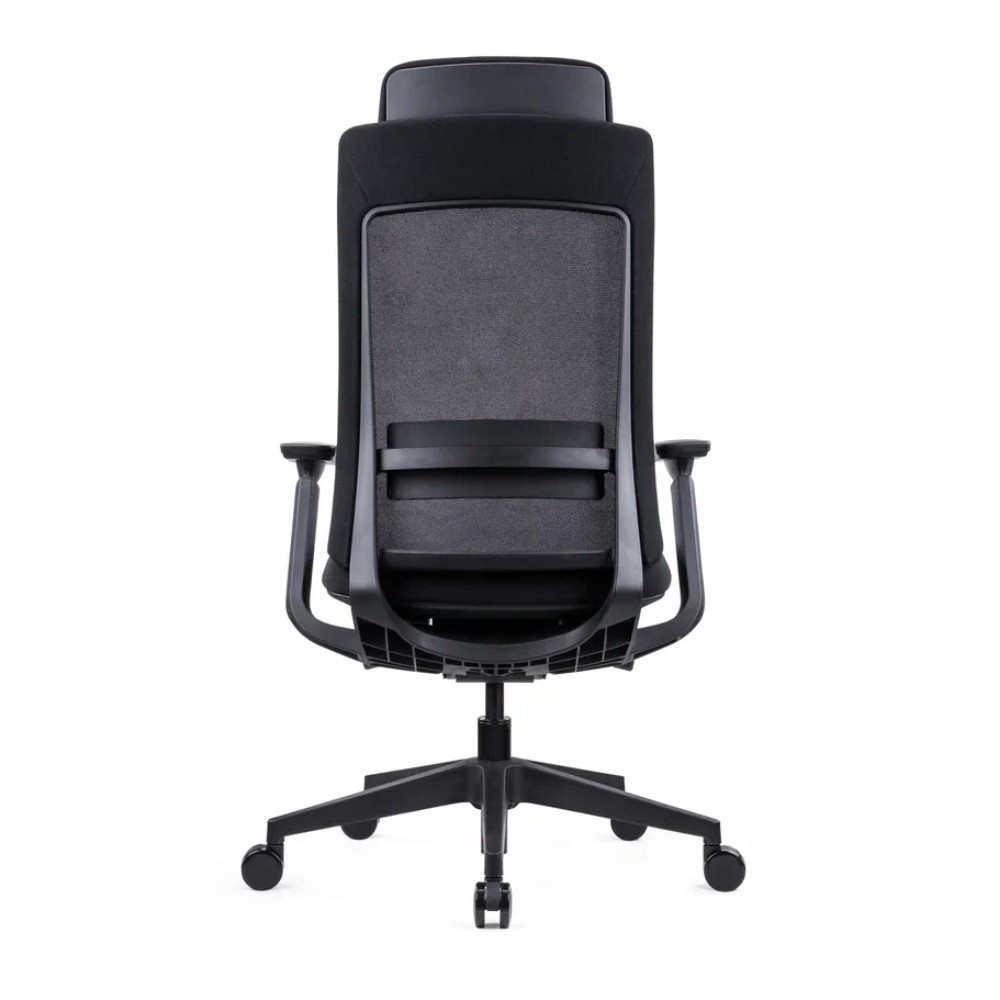 Кресло компьютерное SitZone E-VL002A, сетка, ткань, пластик, черный - 5