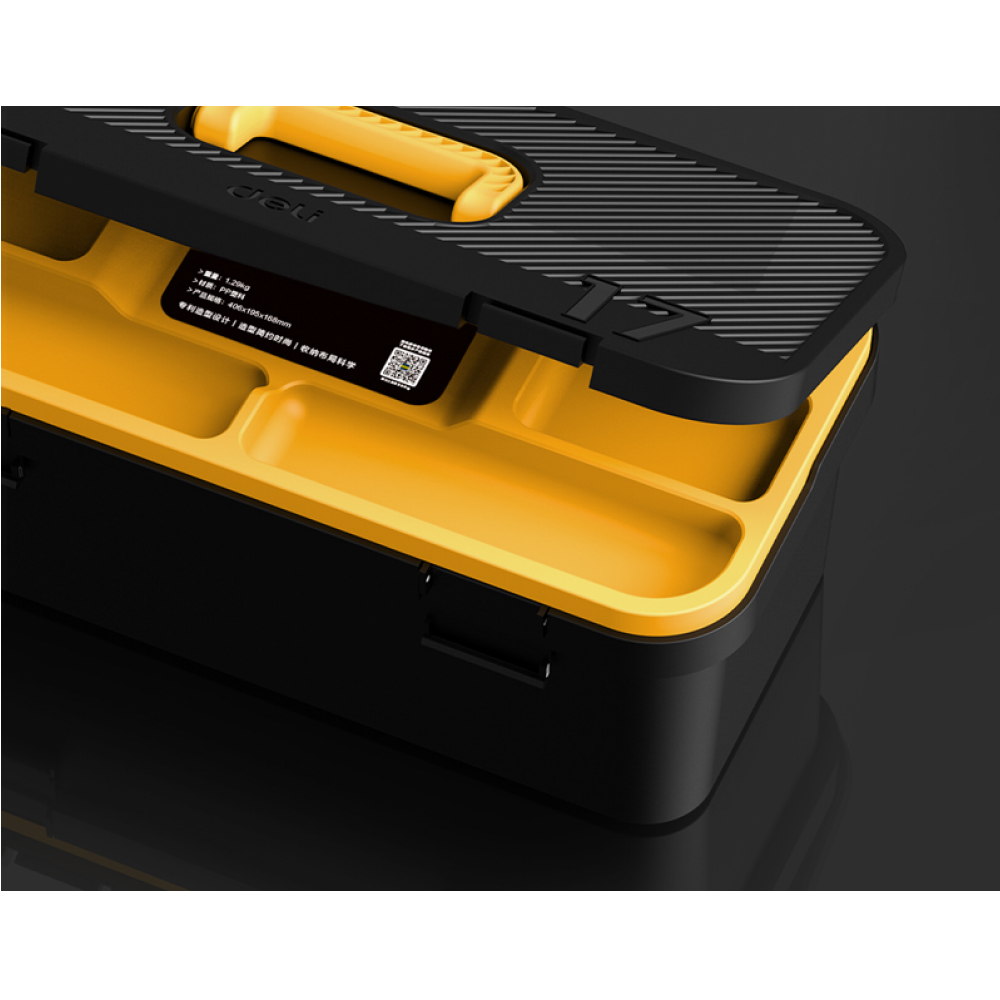 Ящик для инструмента Deli "DL432819", 675х485х428 мм (19"), пластмасса - 2