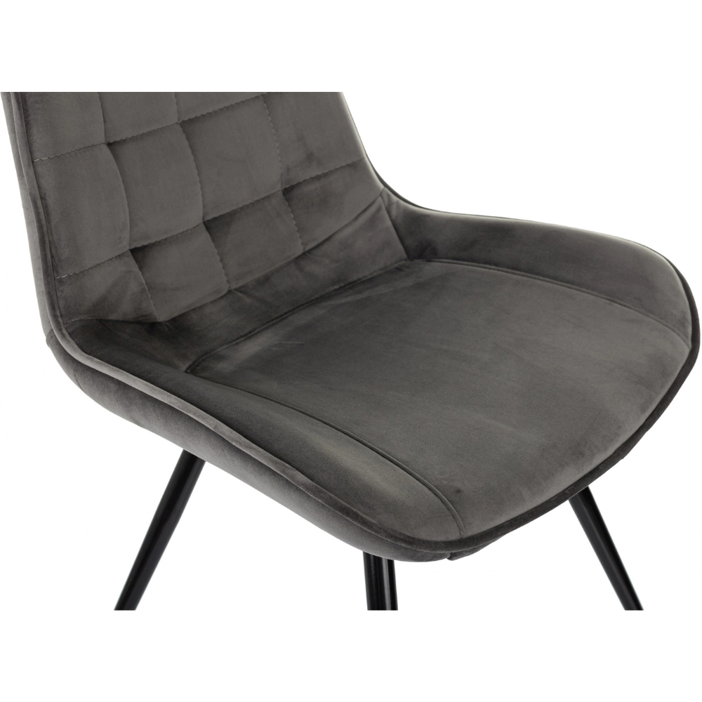 Стул Бюрократ "CH-K2", ткань, темно-серый, металл - 5