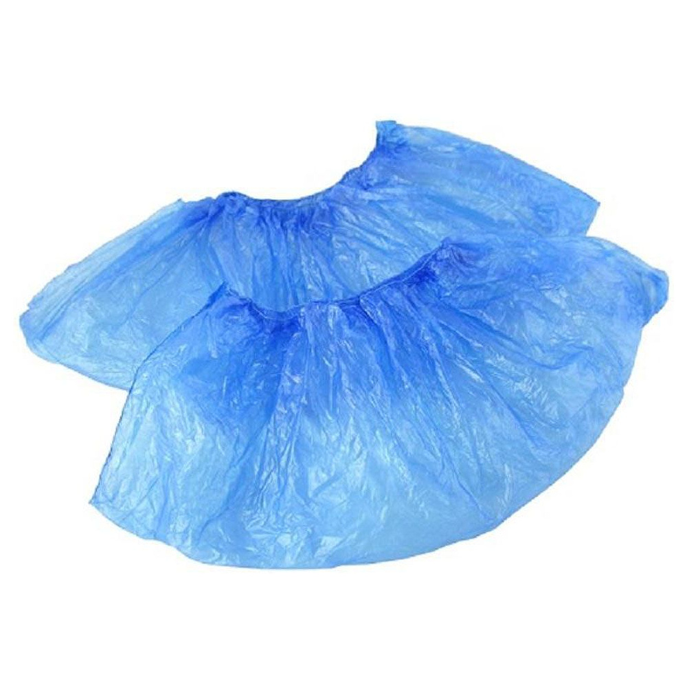 Бахилы эконом +, 16 мкм, 2 г, ПНД, 50 пар/упак, синий