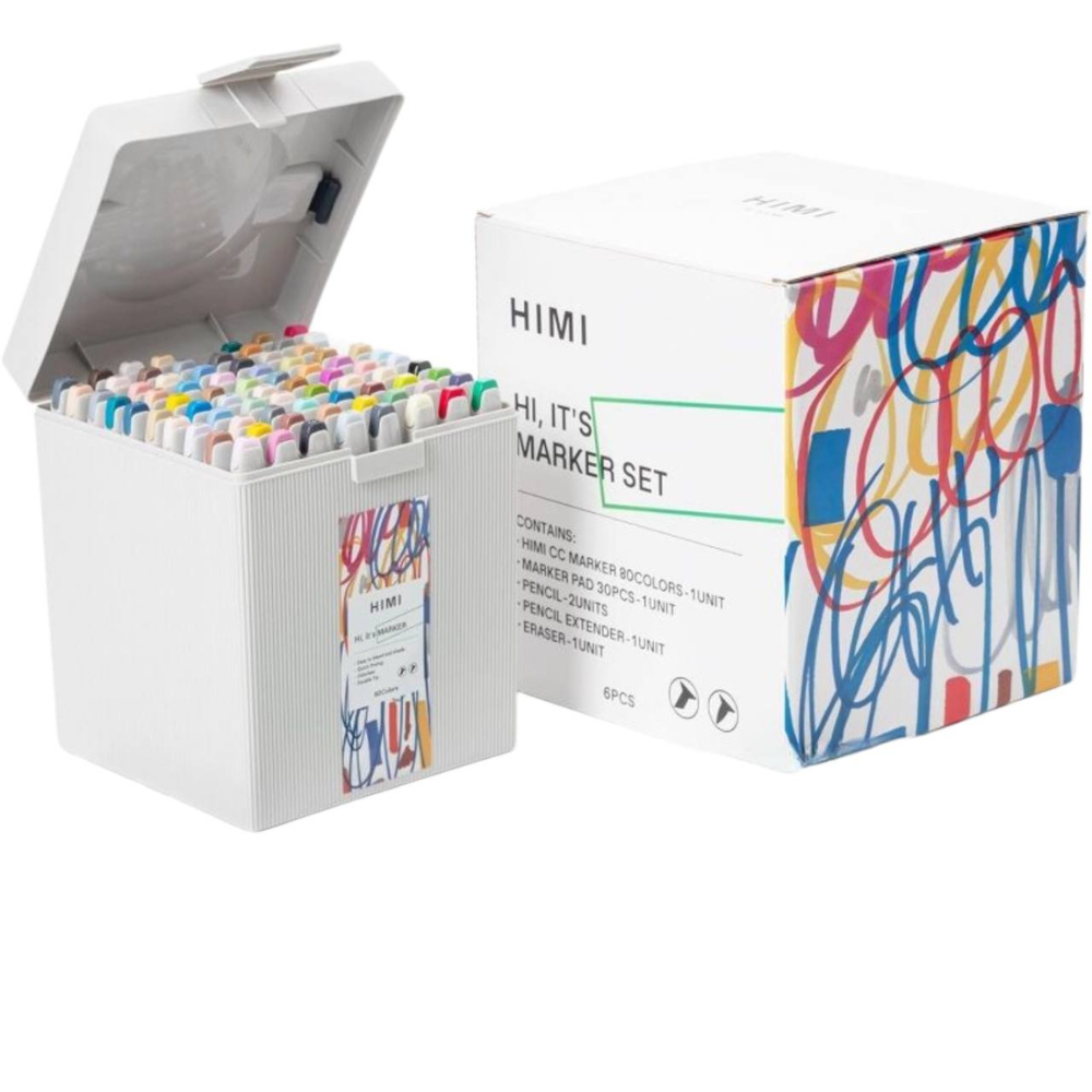Набор маркеров художественных "Himi", 80 штук