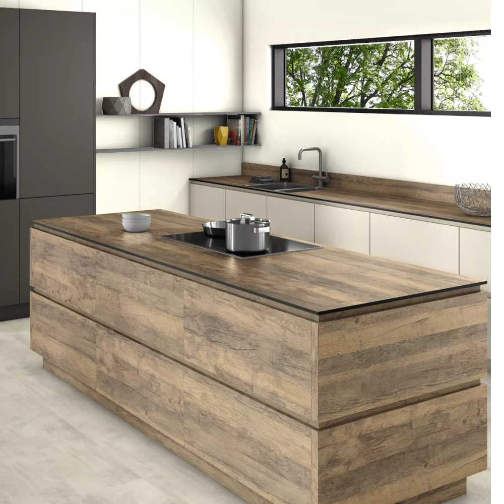 Столешница EGGER, 1300х675х18, H1330 ST10, Дуб Санта-Фе винтаж