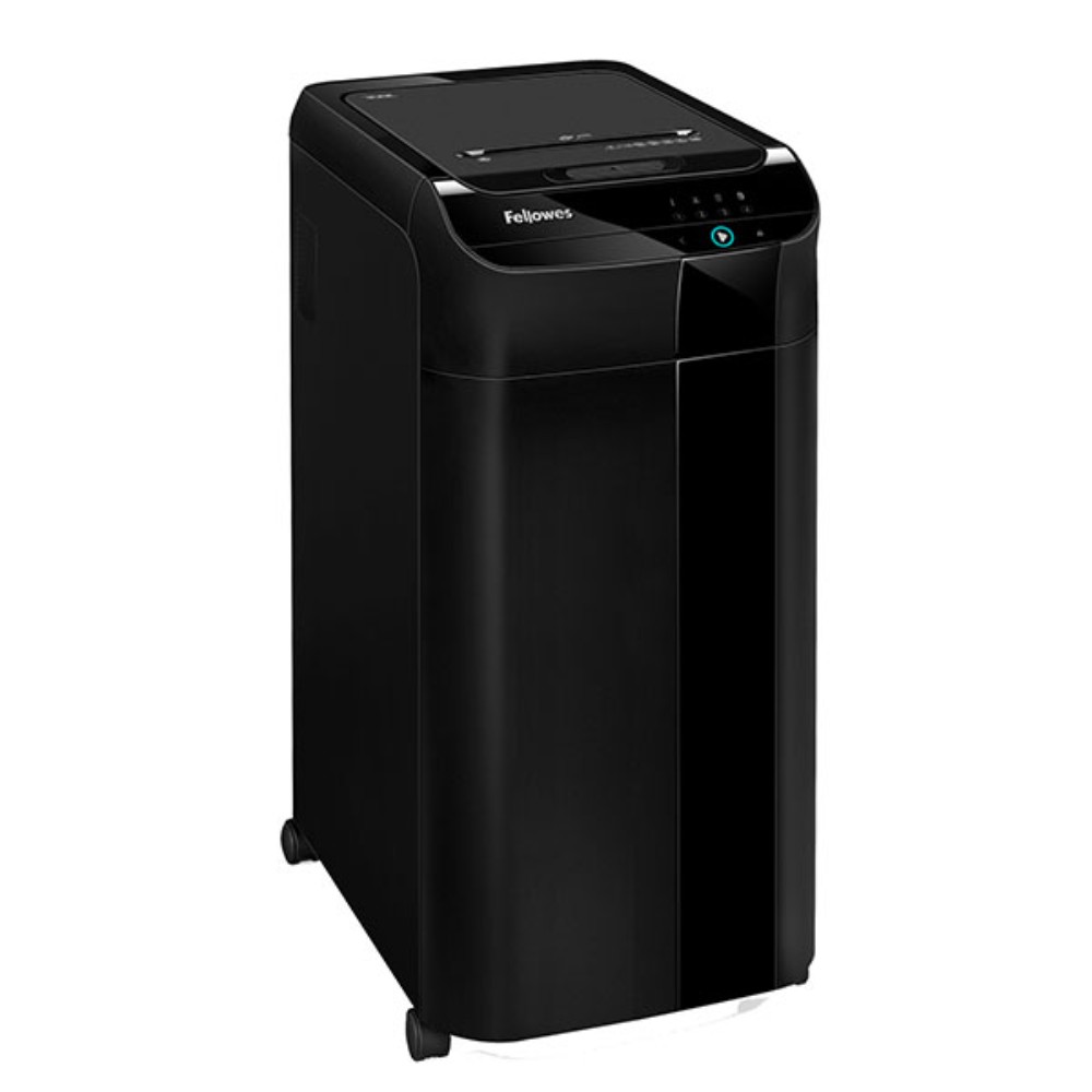 Уничтожитель Fellowes AutoMax 350C, автоподача, DIN P-4, 4х38мм, 350 листов, 68 литров, Smart Lock  - 3