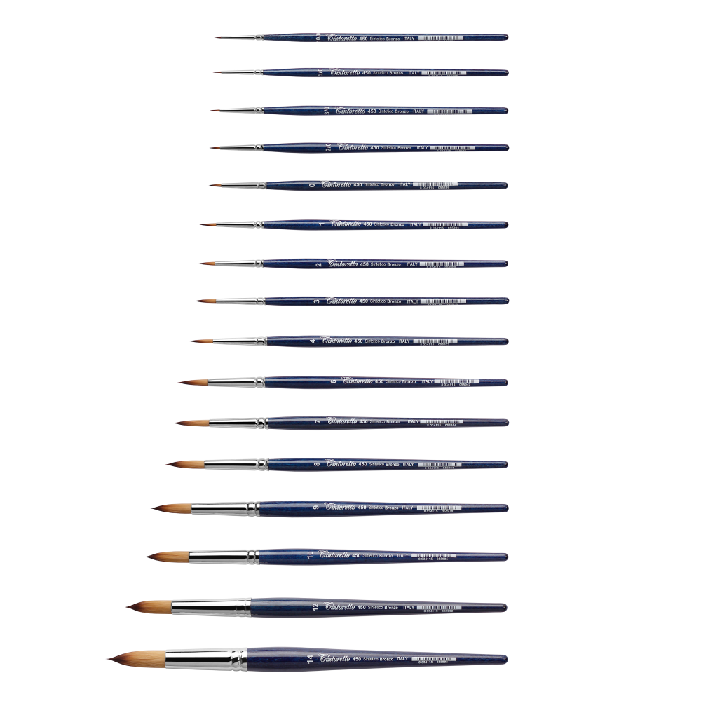 Кисть для рисования "Tintoretto Bronze", синтетика, круглая, №5