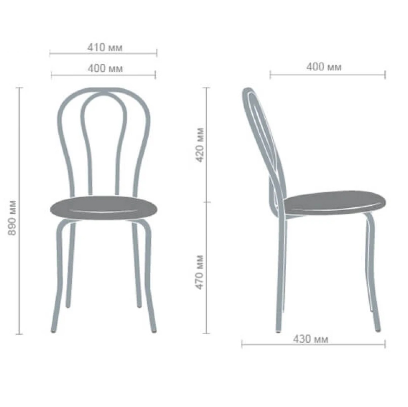 Стул SitUp TULIPAN Chrome - 4