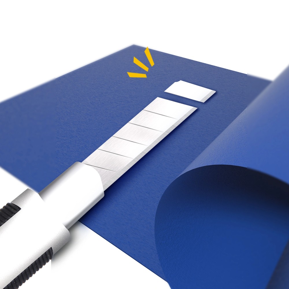 Лезвие для малого ножа "Deli", 9 мм, 10 шт. - 5