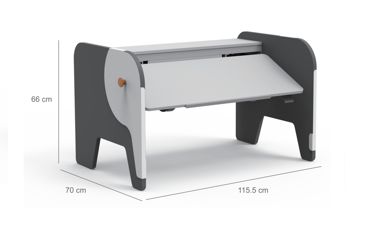 Стол Comf-Pro Elephant Desk UR-3, 1155х700х(340-815) мм, белый, серый - 5