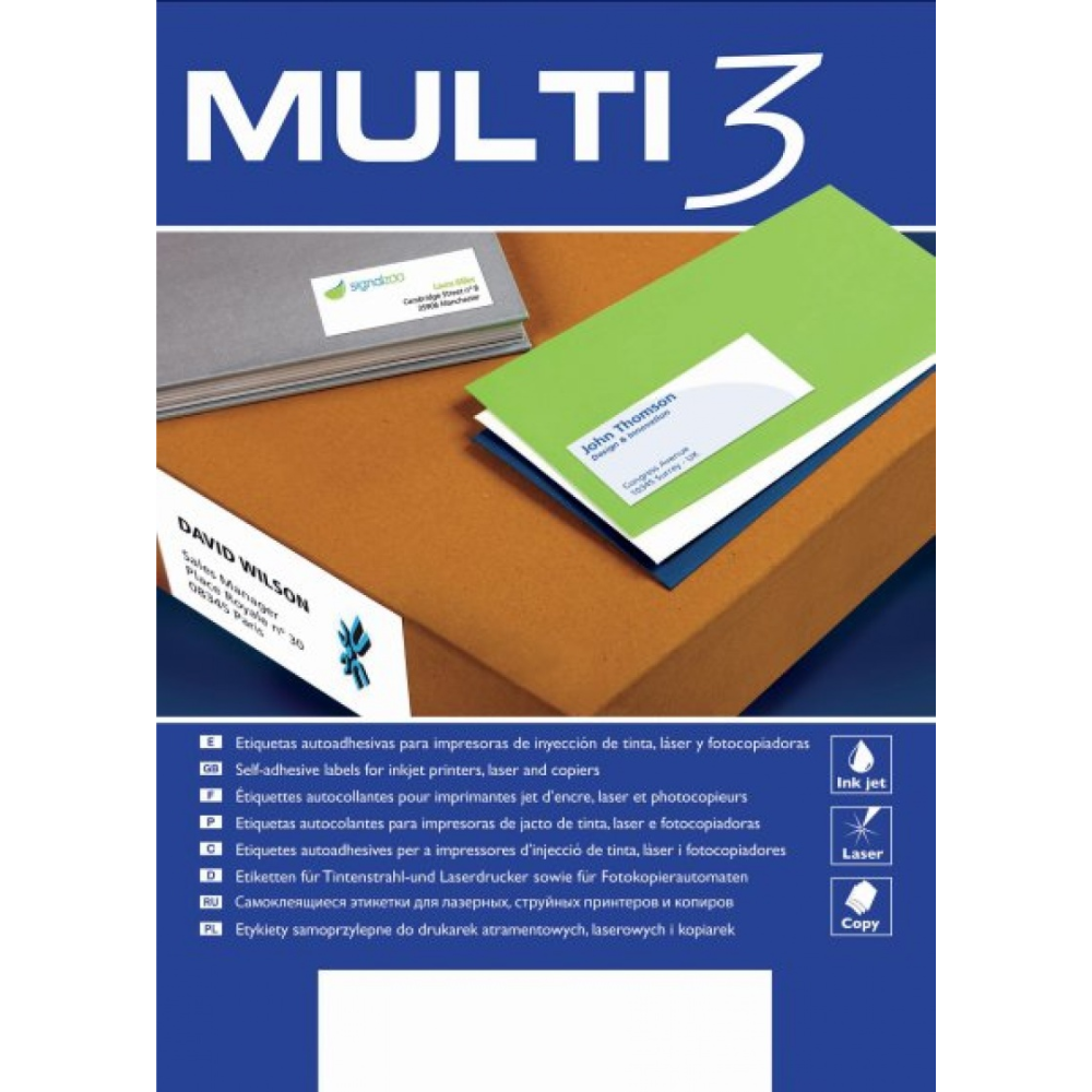 Самоклеящиеся этикетки универсальные MULTI 3