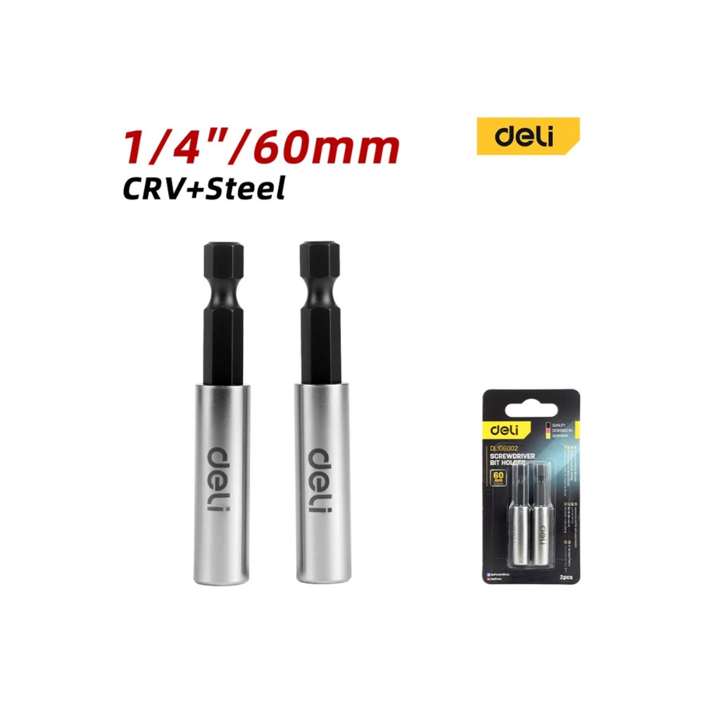 Держатель бит (насадок) Deli YS EDL106002, магнитный, 60мм, 1/4" - 2