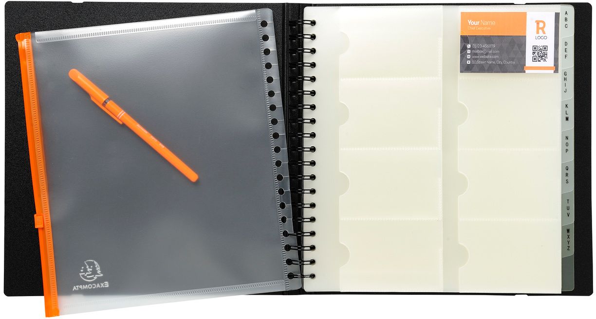 Визитница "Exacard", 265x250мм, черный - 3