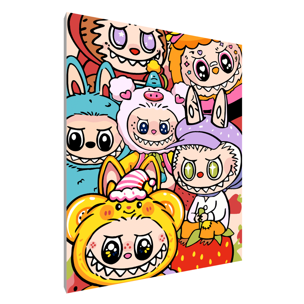 Картина по номерам "Labubu Friends"