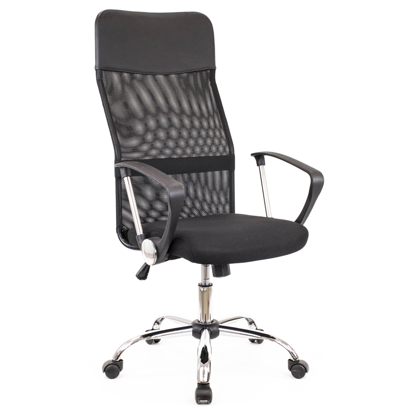 Кресло для руководителя EVERPROF "ULTRA", сетка, металл, черный.