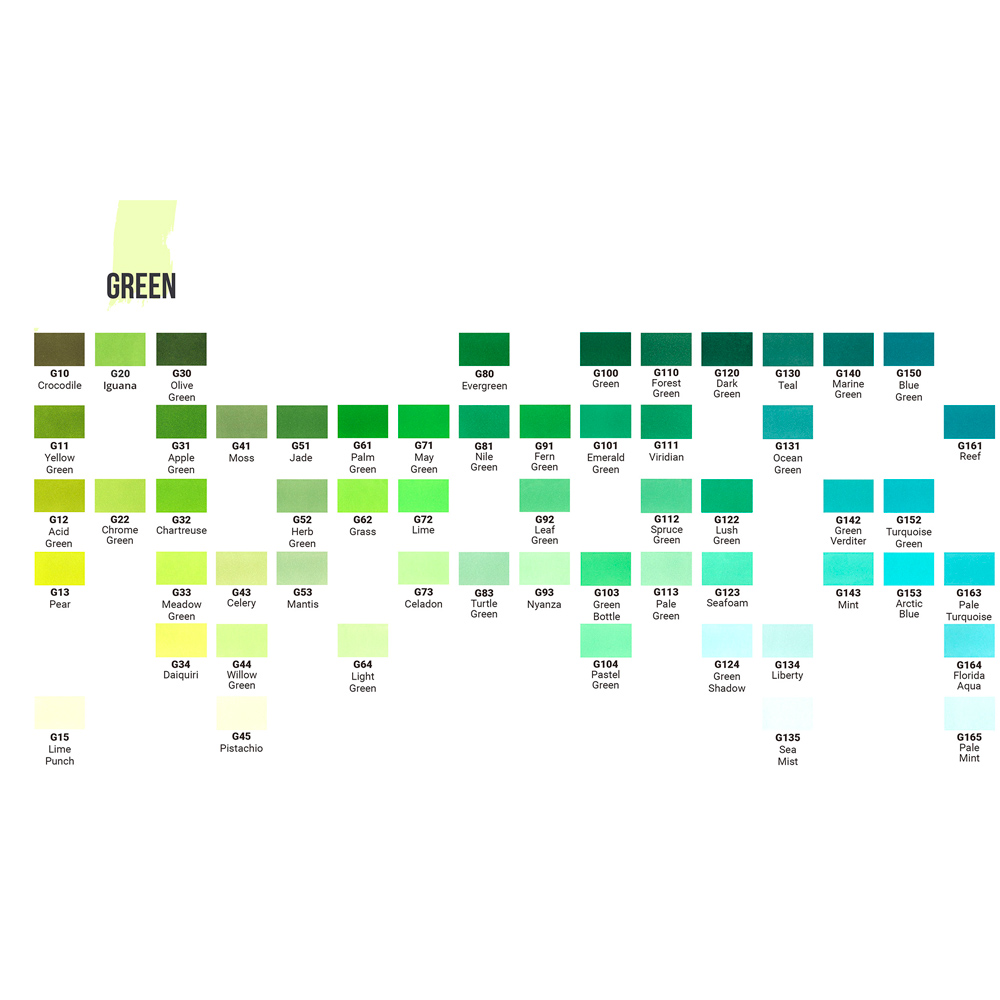 Маркер перманентный двусторонний "Sketchmarker Brush", G104 пастельный зелёный - 2