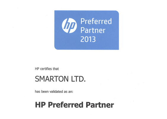 Офистон - официальный партнер HP на 2013 год
