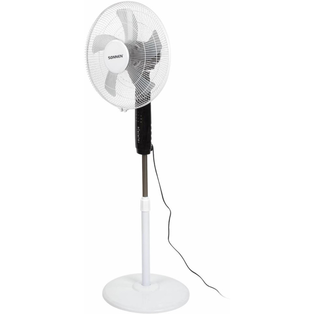 Электровентилятор напольный SONNEN TF-45W-40-520, с пультом, белый