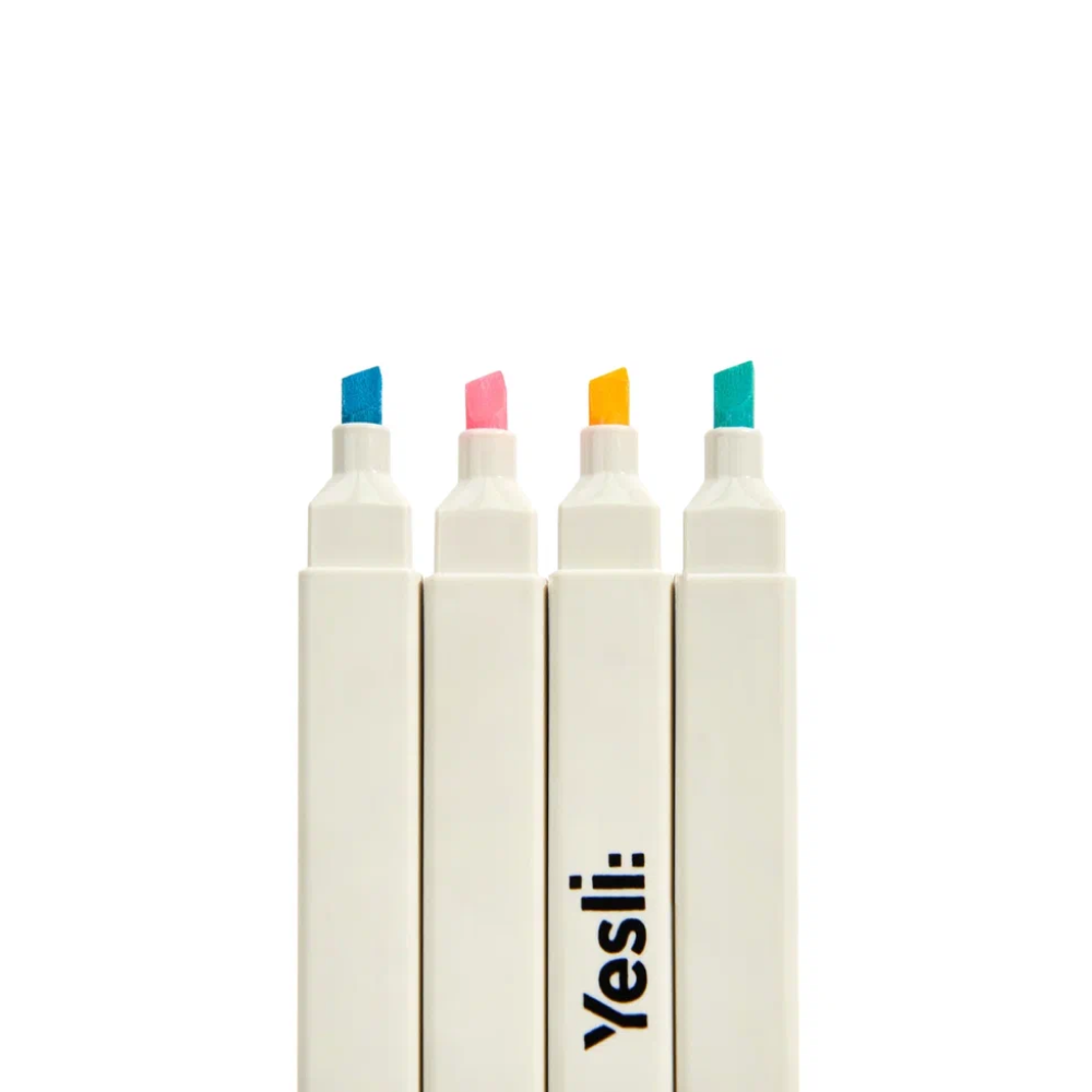 Маркер текстовый "Yesli", желтый - 5