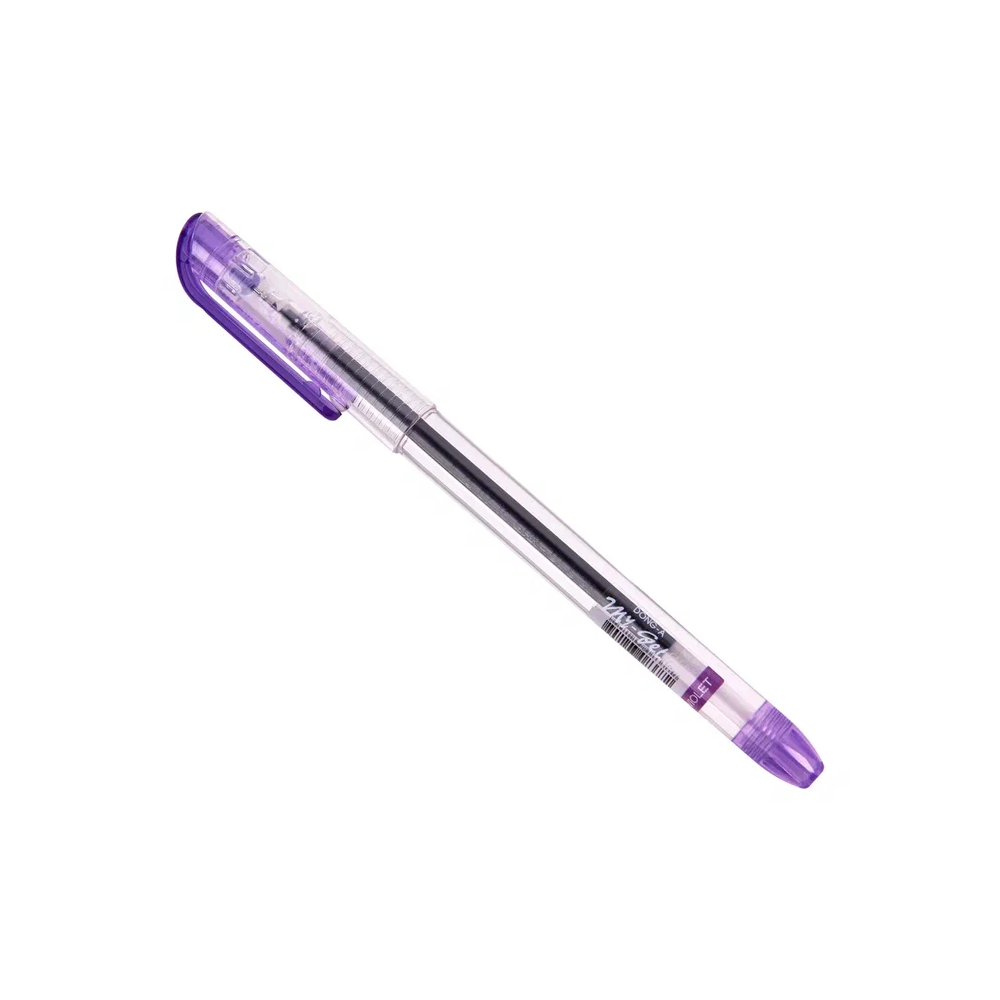 Ручка гелевая "My-Gel Standard", 0.5 мм, прозрачный, стерж. фиолетовый - 2