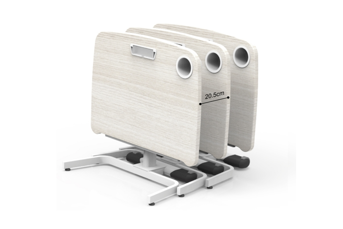 Стол Comf-Pro Coco Desk UR-83, 800х600х(540-755) мм, дуб белый - 3