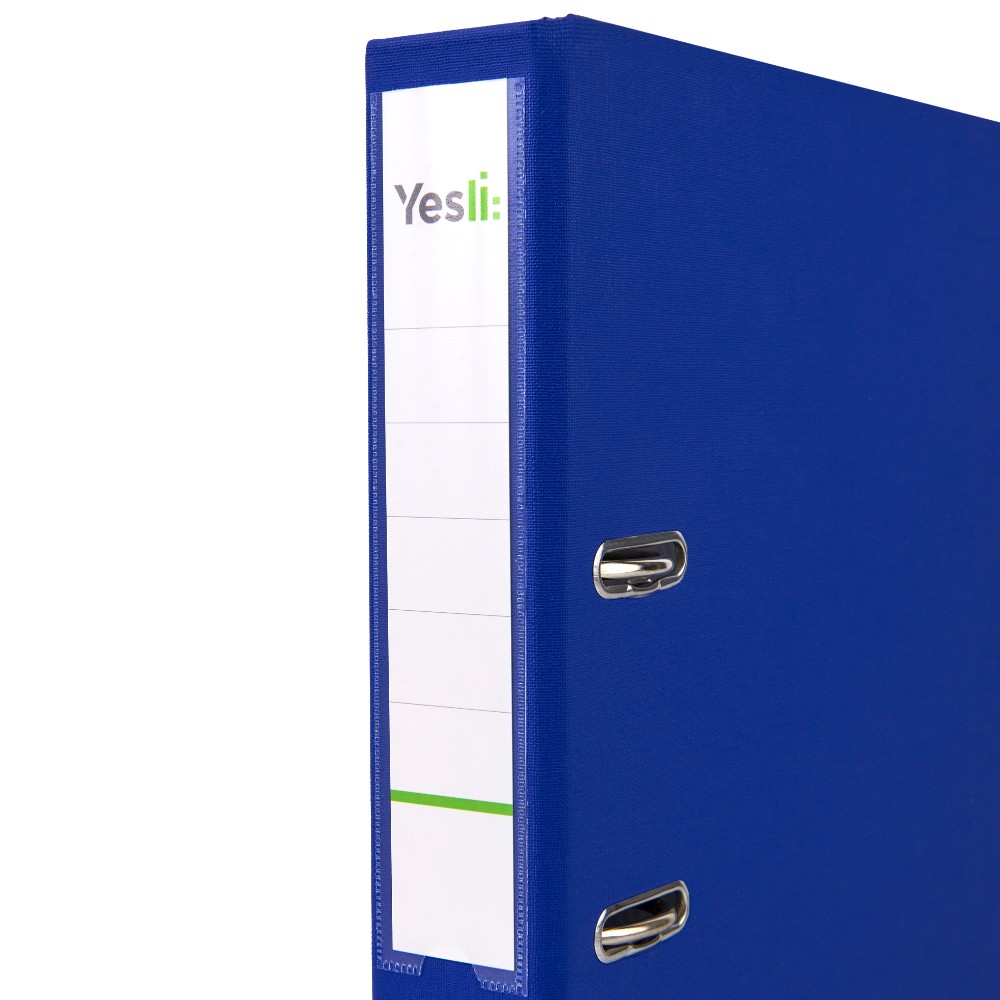 Папка-регистратор "Yesli:", А4, 50 мм, ПВХ, синий - 2