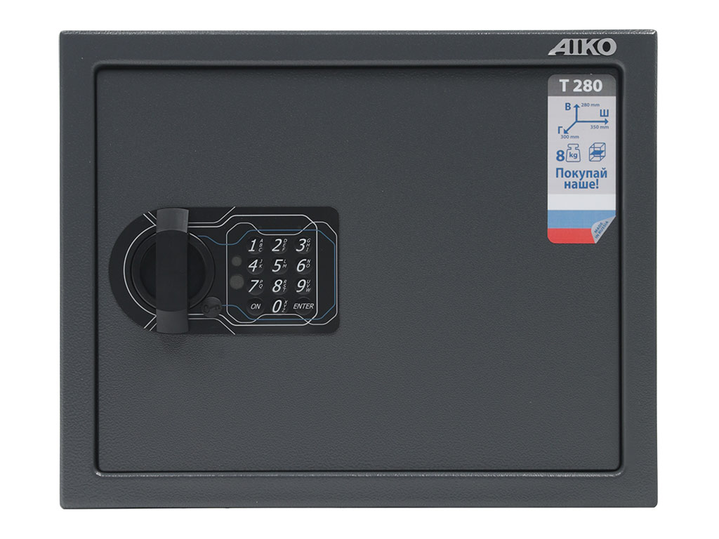 Мебельный сейф AIKO Т-280EL, 280x350x300 мм - 4