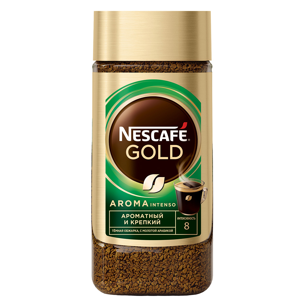 Кофе "Nescafe Gold Aroma Intenso", растворимый, 170 г