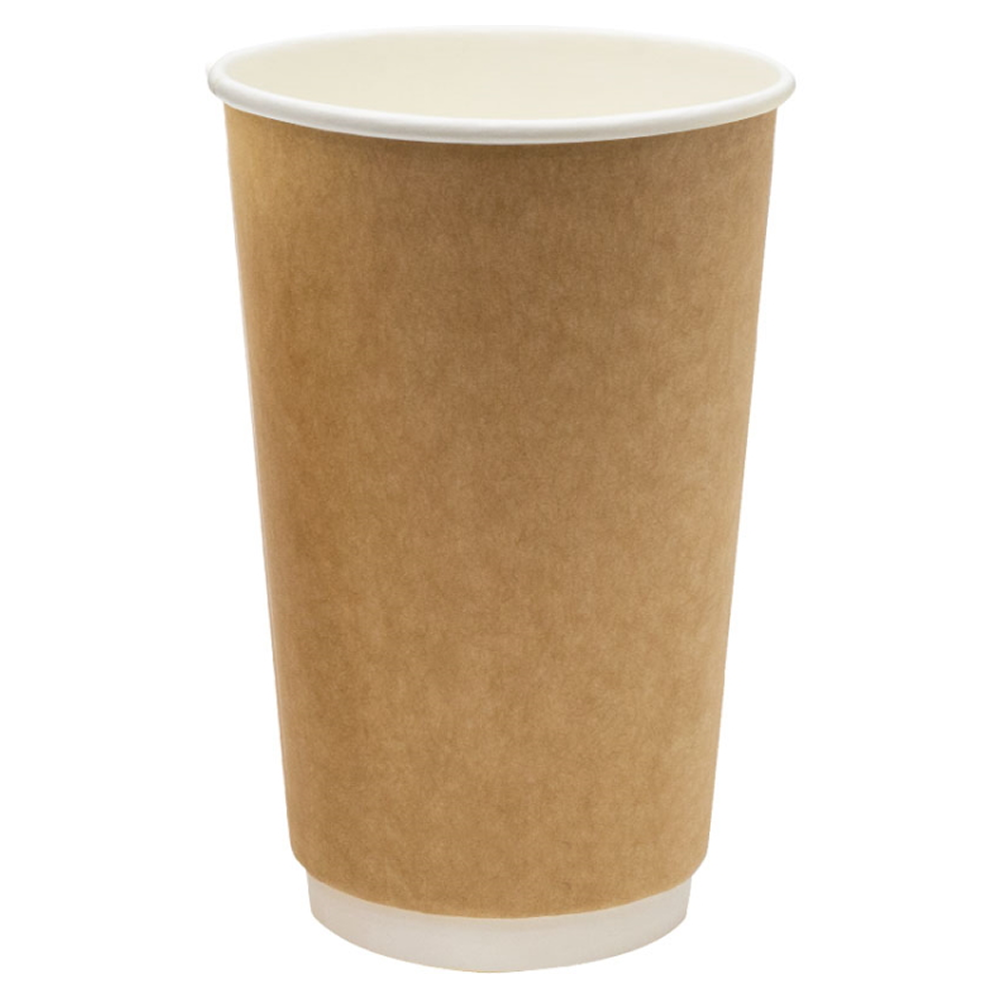 Стакан картонный 400 мл, 18 шт, 2 слоя