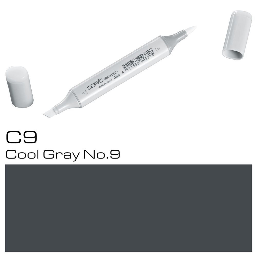 Маркер перманентный "Copic Sketch", C-9 холодный серый №9