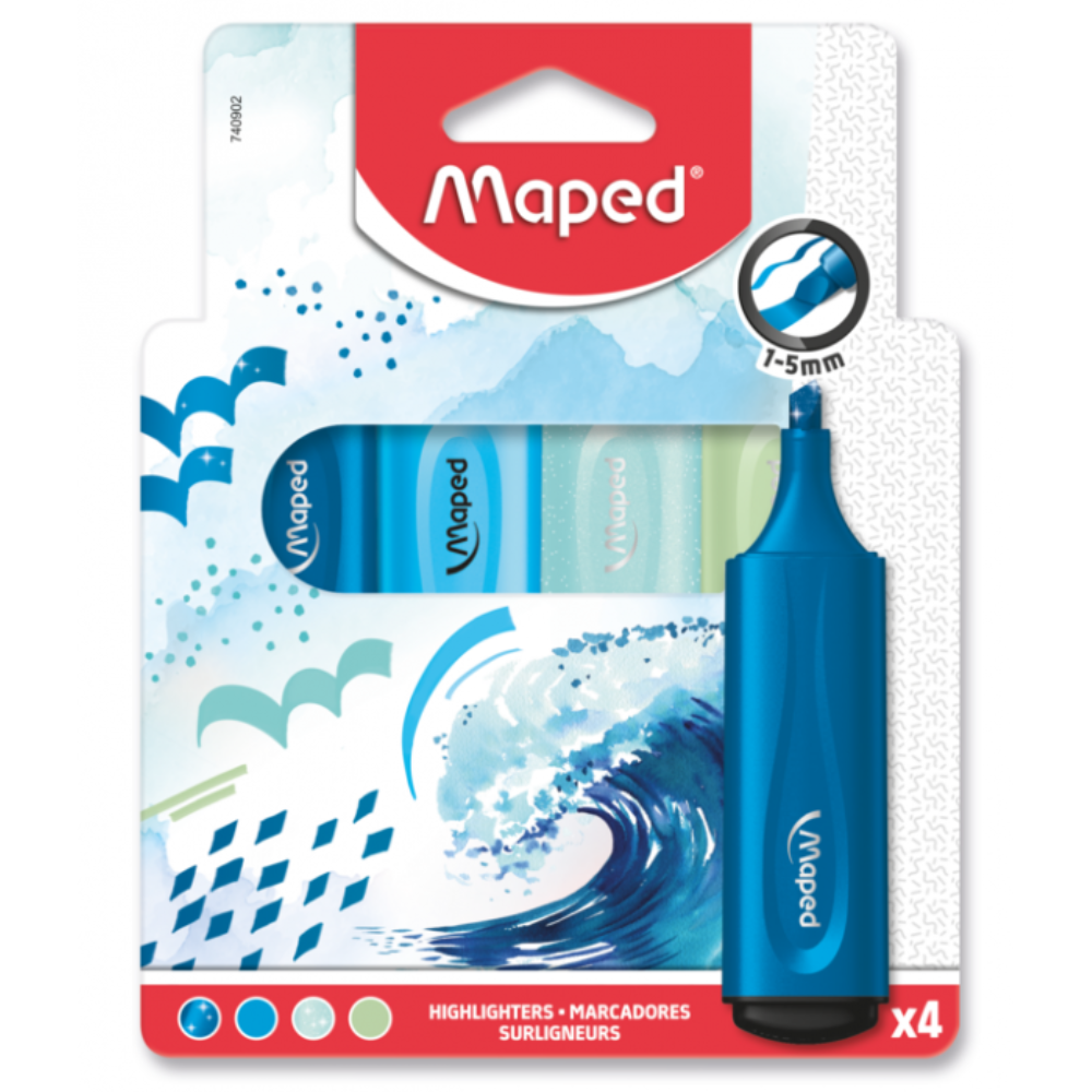Набор маркеров текстовых Maped "Fluo Peps"