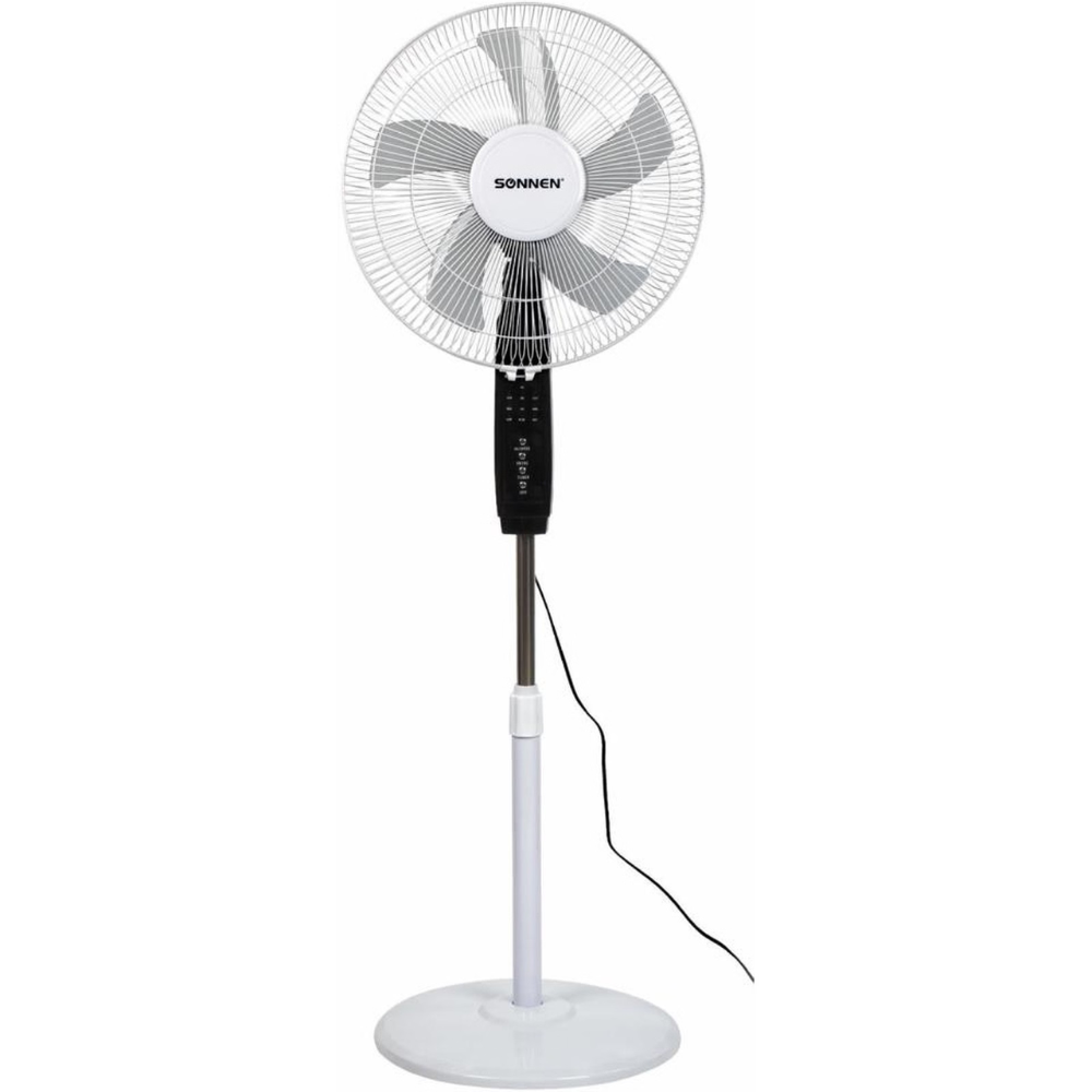 Электровентилятор напольный SONNEN TF-45W-40-520, с пультом, белый