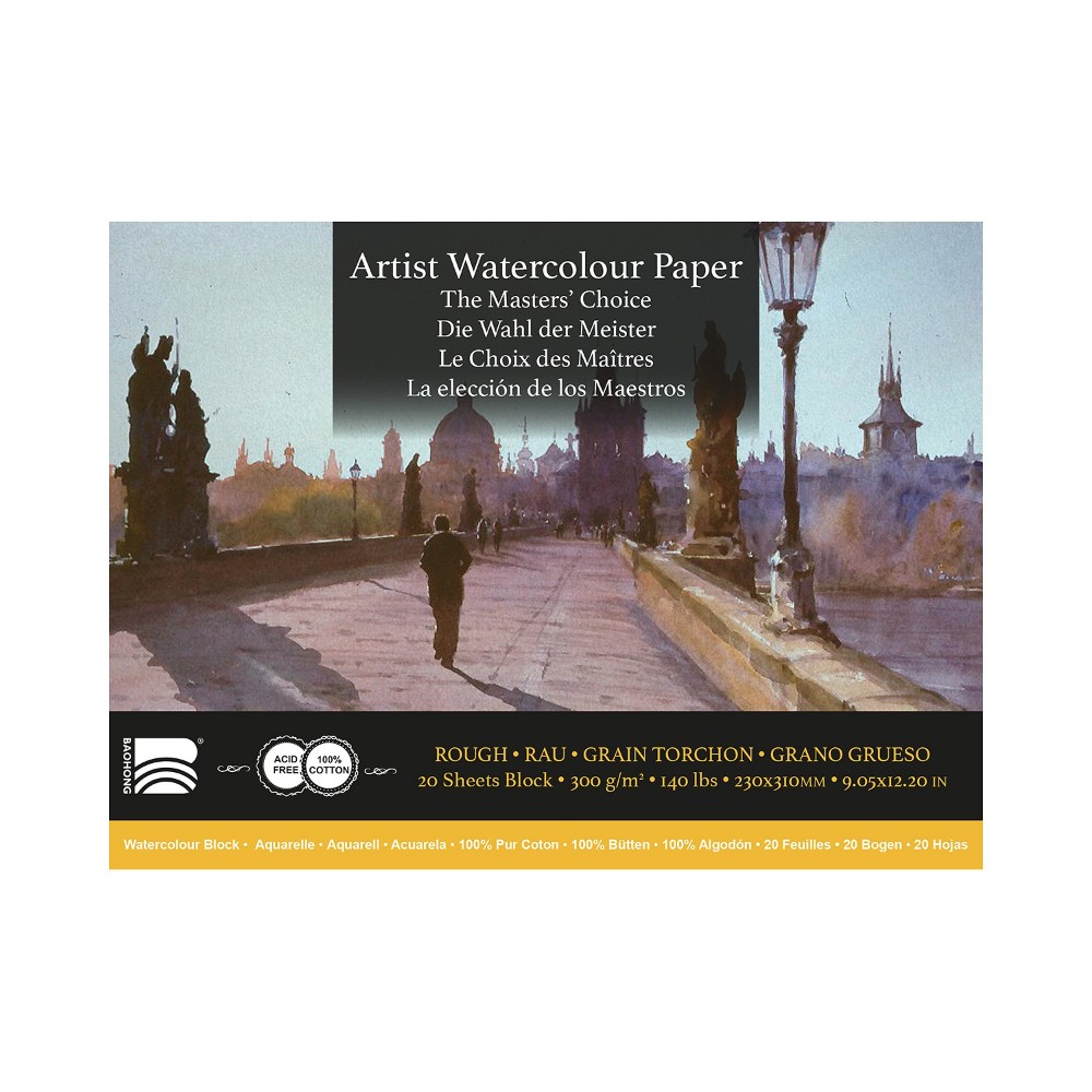 Блок бумаги для акварели "Baohong. Robert A Wade"