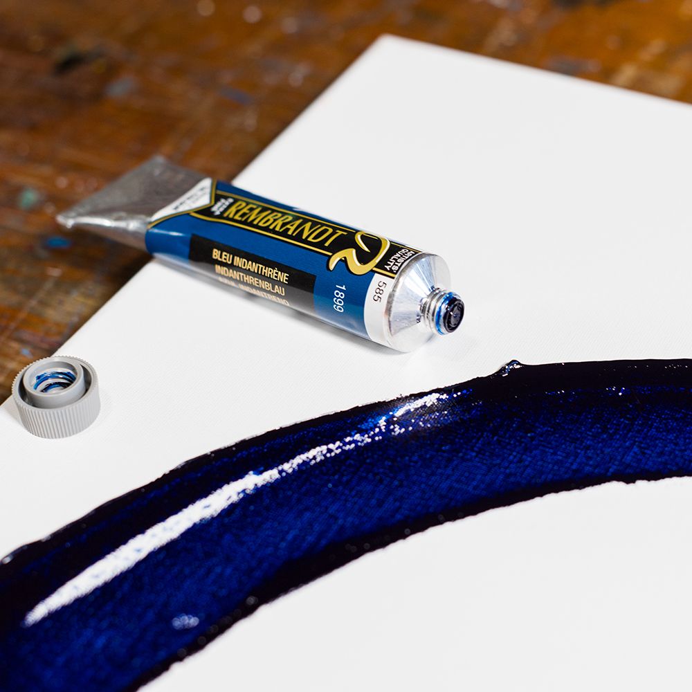 Краски масляные "Rembrandt", 585 индантреновый синий, 15 мл, туба - 3