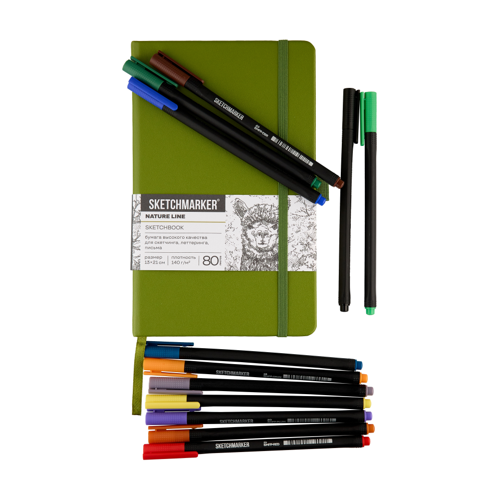 Ручка капиллярная "Sketchmarker Artist fine pen Main", 12 шт - 3