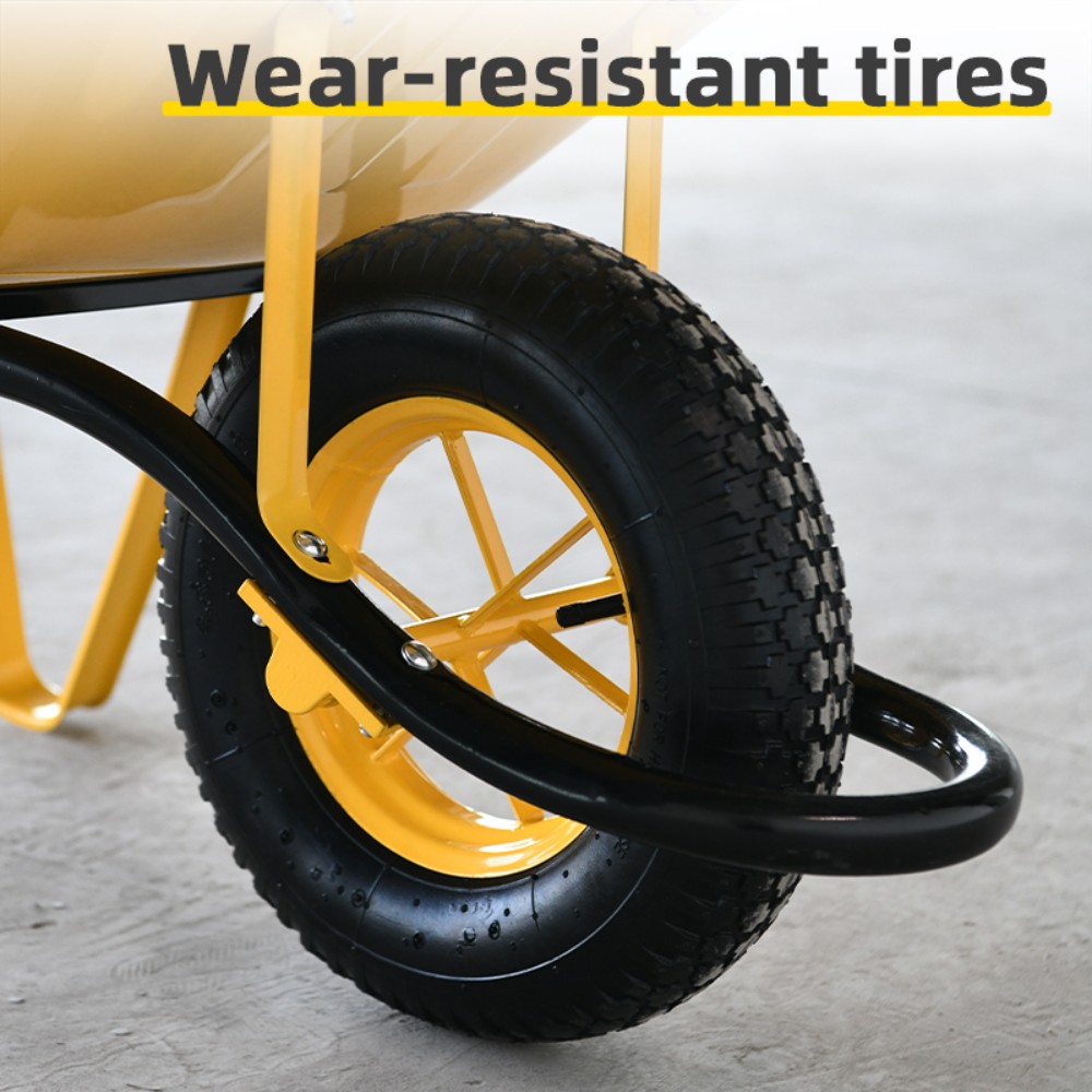 Тачка Deli YS EDL436065 65 л строительная, 130 кг, 1 пневмоколесо