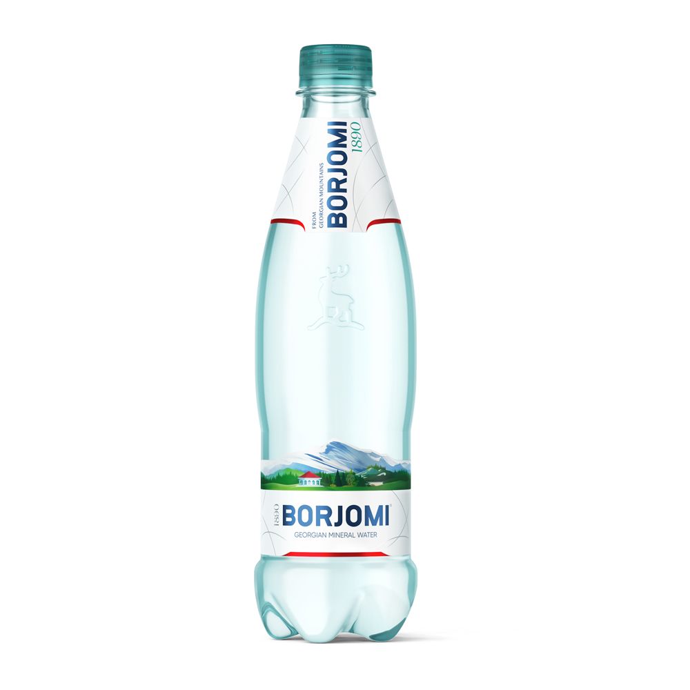 Вода минеральная "Borjomi", газированная, 0.5 л