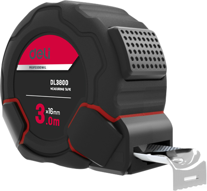 Рулетка "Deli 3800", 3 м, черный