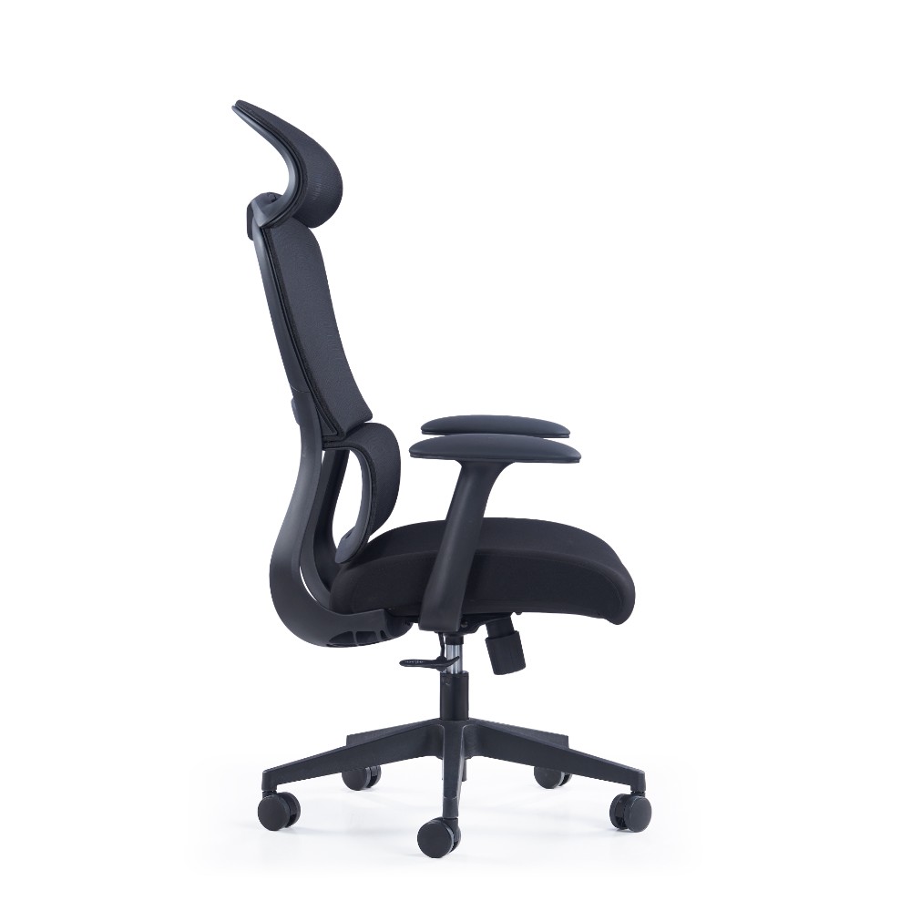 Кресло компьютерное SitZone CH-555A, сетка, ткань, пластик, черный - 2