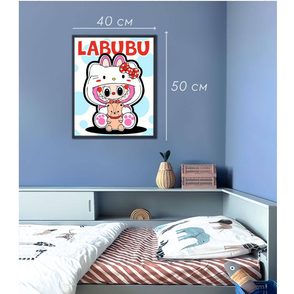 Картина по номерам "Labubu Hello Kitty"