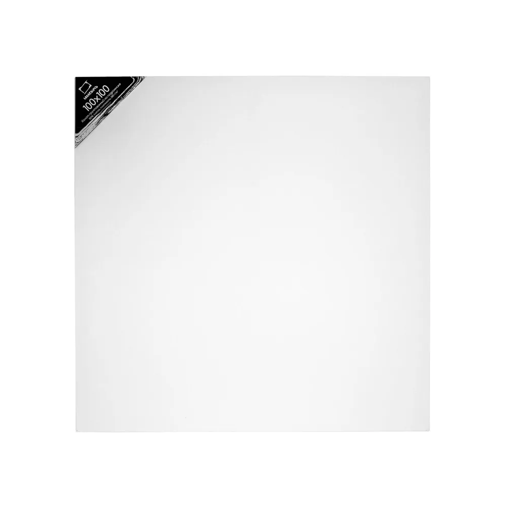 Холст на подрамнике "Малевичъ", 100х100 см, хлопок, 380г/м2 