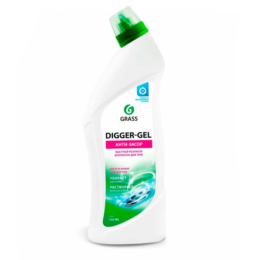 Средство для удаления засоров в трубах "Digger-Gel"