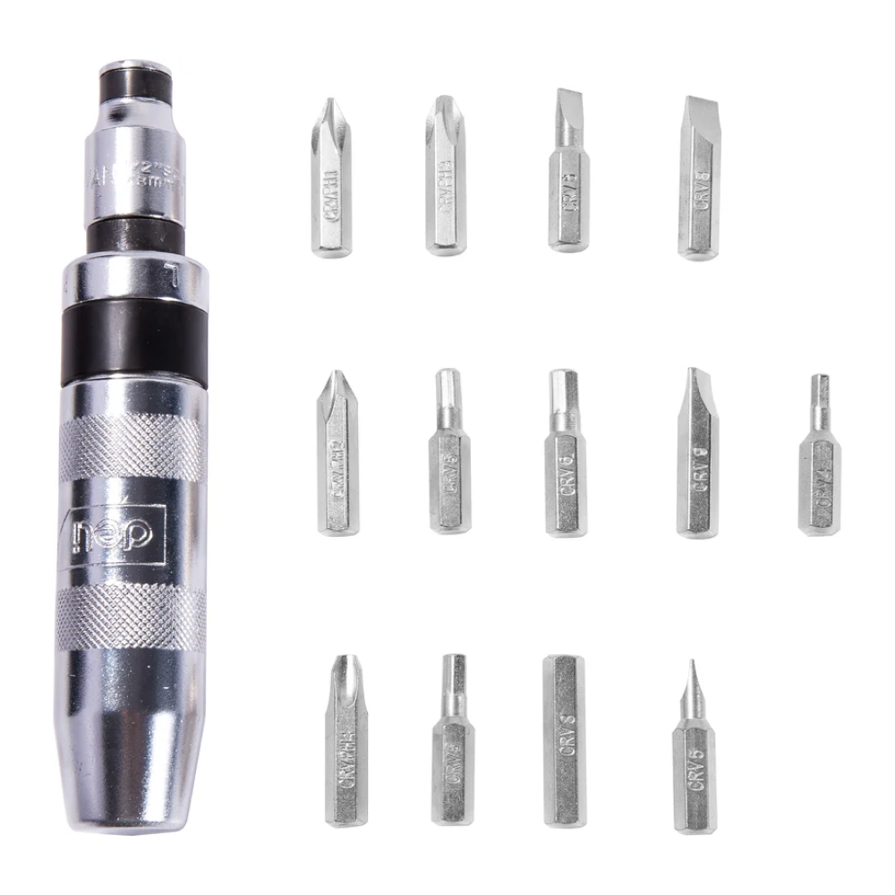 Отвертка ударно-поворотная с набором бит Deli YS EDL8901