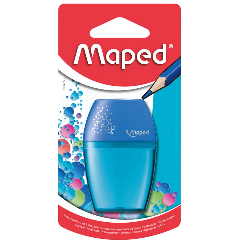 Точилка Maped "Shaker", 1 отверстие, с контейнером, блистер - 2