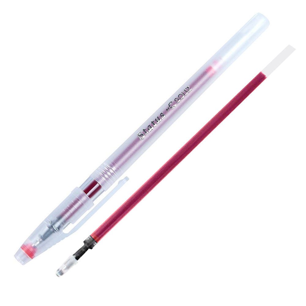 Набор гелевая ручка "Status" + стержень гелевый, "Status" красный