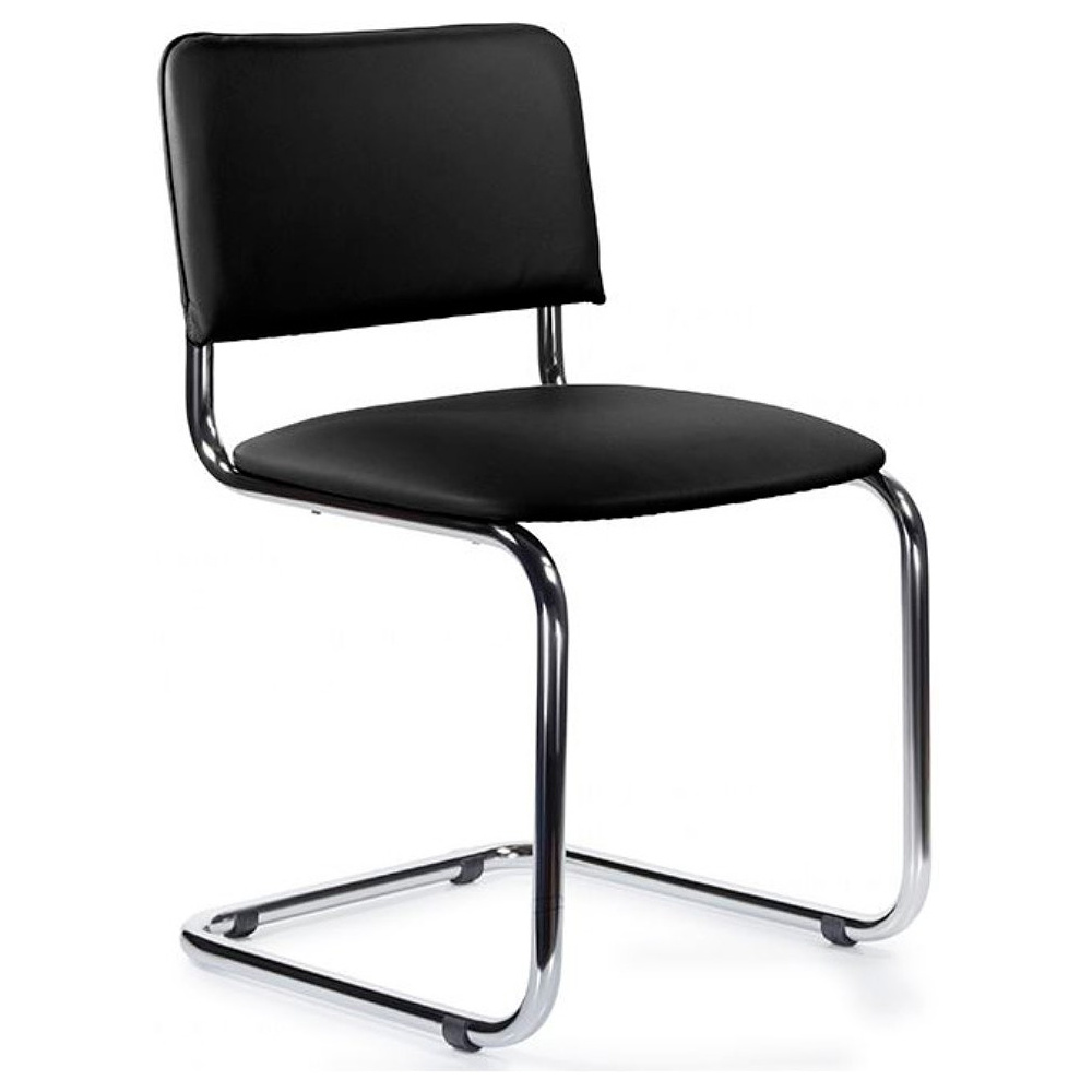 Стул д/посетителей EVERPROF Сильвия экокожа Pegasso black, черный
