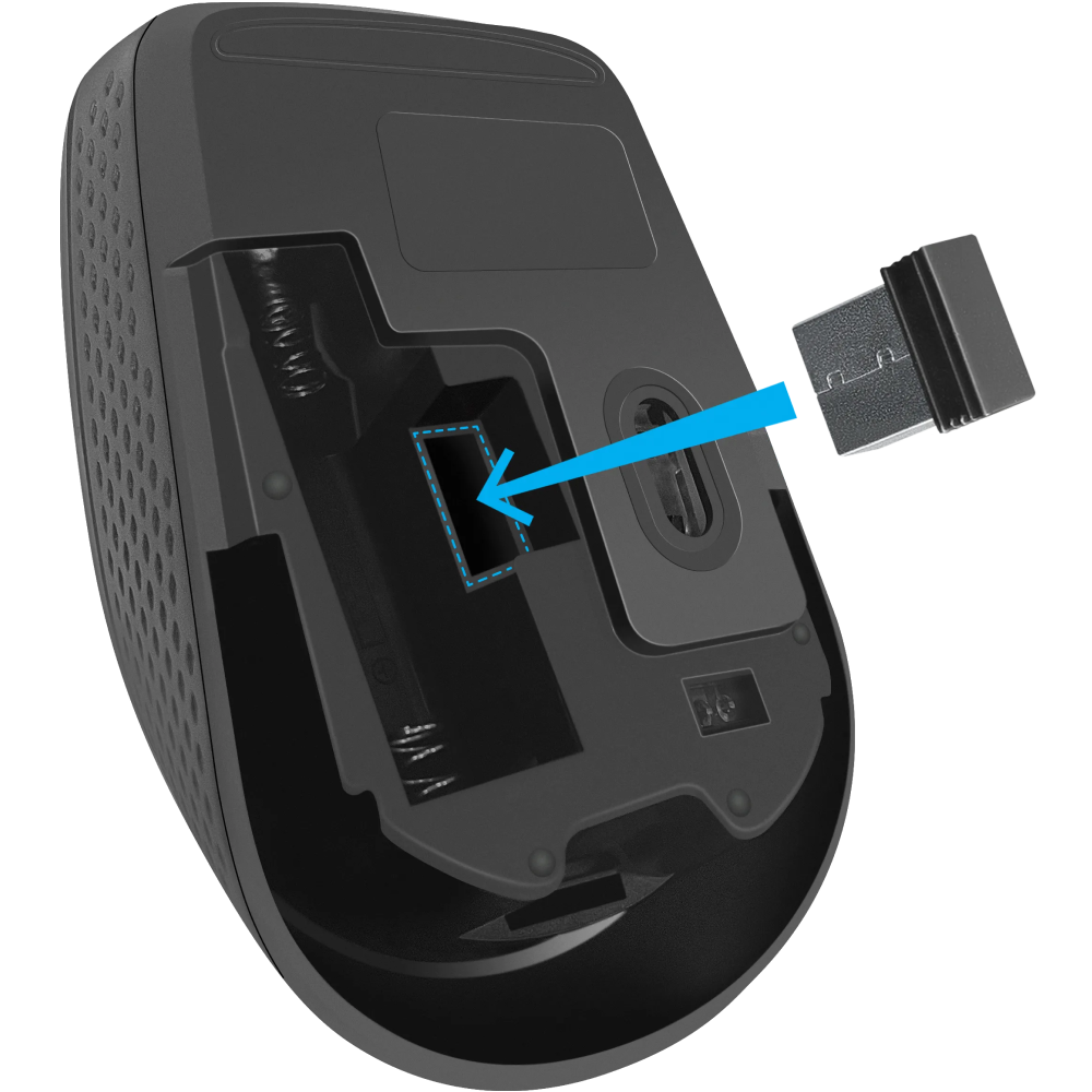 Мышь DEFENDER "Tiana MB-055", беспроводная, 1000 dpi, черный - 3