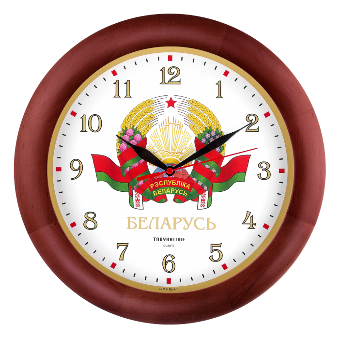 Часы настенные "988956", стекло, 300 мм, белый