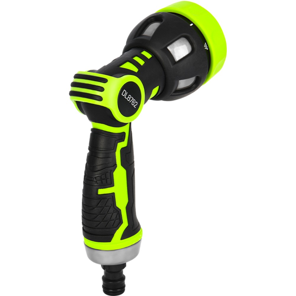 Пистолет-распылитель Deli GS EDL8762, 9 функций, быстросъем, фиксатор курка, черный, зеленый - 3
